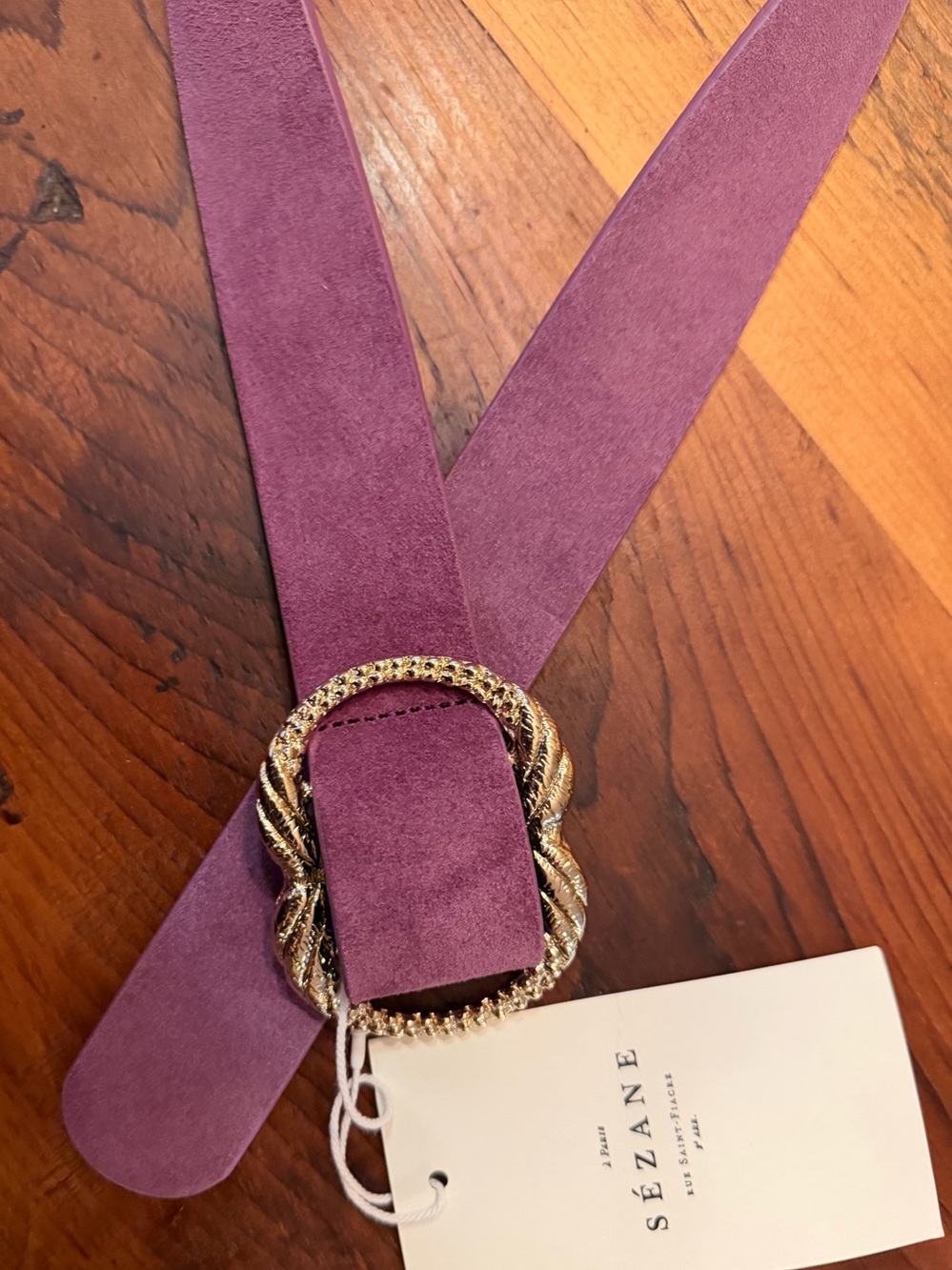 SÉZANE Lilac Artemis Belt. 80 cm. - Picture 2 of 8